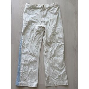 Big Bud Press Western Pants White Blue Stripe Size XL Made In LA